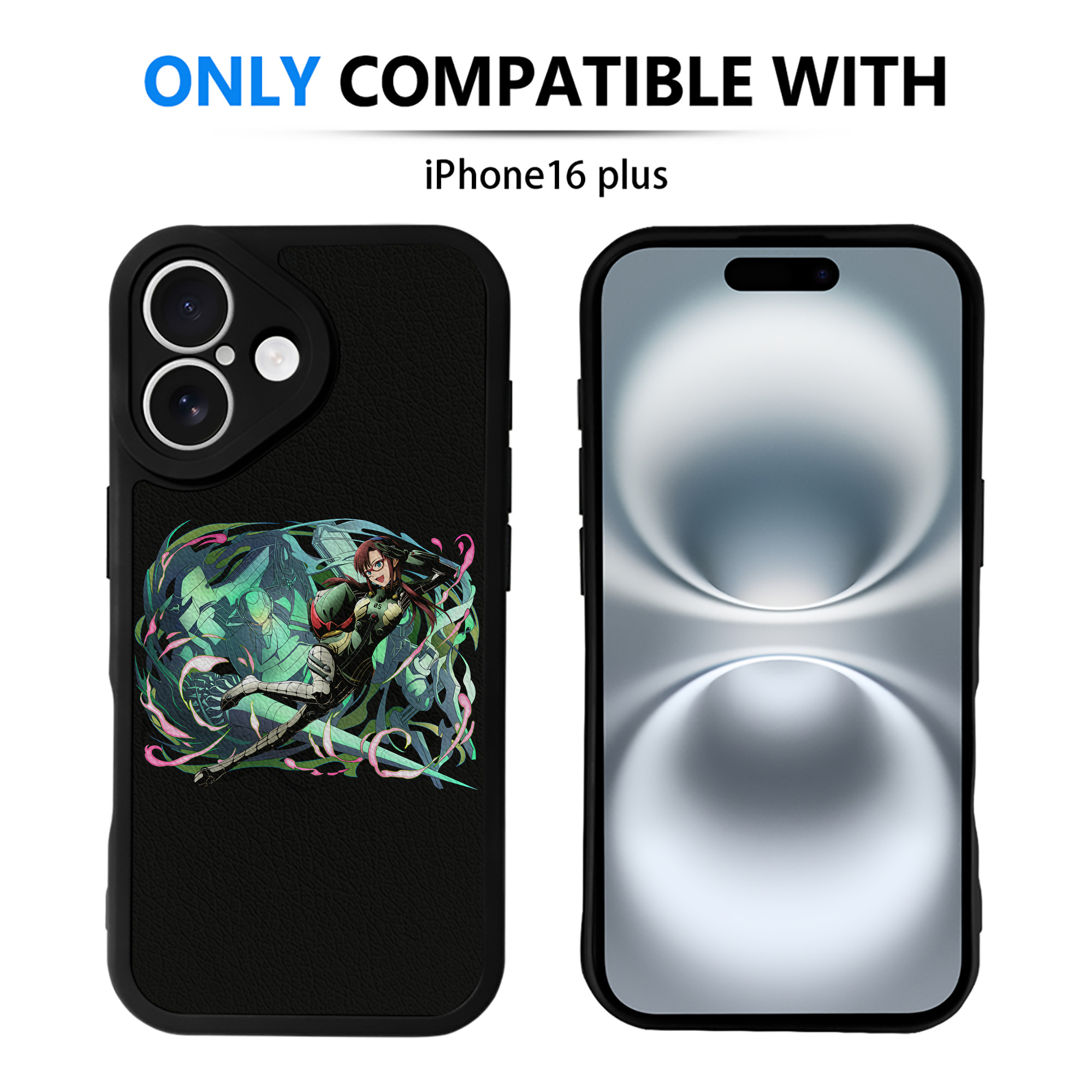 （画像用） EVA 新世紀エヴァンゲリオン 【iPhone 16シリーズ対応】シリコンスマホケース（レザー調） 材質：シリコン
